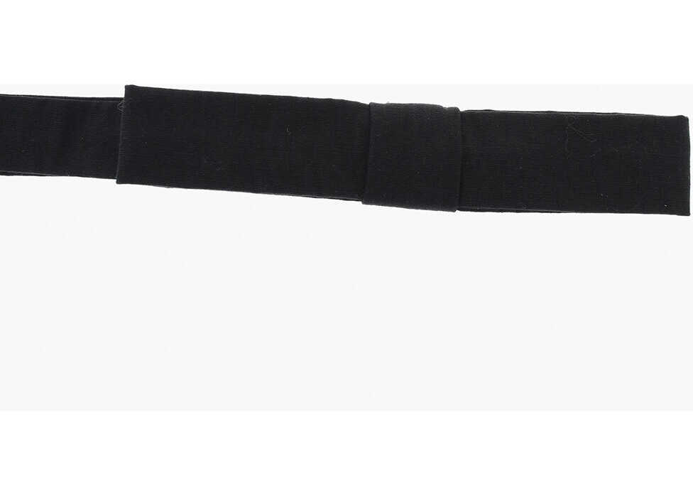 Papioane DSQUARED2 Solid Color Cotton Bow Tie Black Barbati (BM 18234538) 1