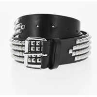 Curele Studded Leather Belt 45Mm Barbati