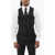 CORNELIANI Cool Wool Vest With Slit Pocket Black
