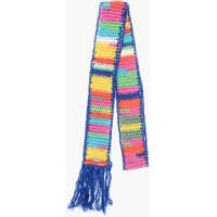 Esarfe Multicolor Fringed Crochet Scarf Femei