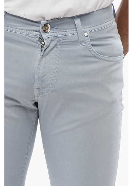 Pantaloni casual CORNELIANI Id 5-Pocketed Stretch Cotton Pants Light Blue Barbati (BM 18234739) 3