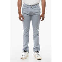 Pantaloni casual Id 5-Pocketed Stretch Cotton Pants Barbati