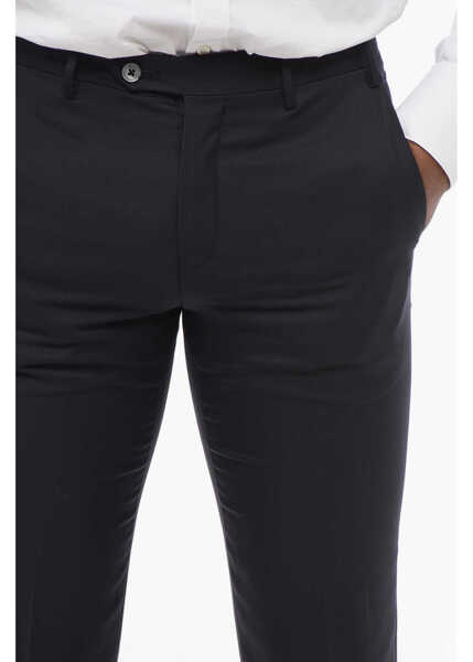 Pantaloni eleganti CORNELIANI Virgin Wool Leader Pants With Flush Pockets Blue Barbati (BM 18234751) 3