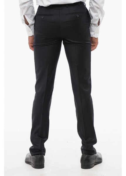 Pantaloni eleganti CORNELIANI Cc Collection Virgin Wool Pants Black Barbati (BM 18234784) 2