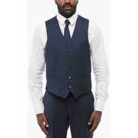 Veste costum Cc Collection Single-Breasted Refined Virgin Wool Vest Barbati