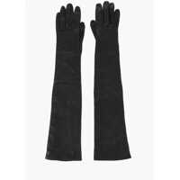 Manusi Leather Warm Length Gloves Femei