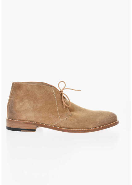 Pantofi Oxford CORNELIANI Solid Color Suede Derby Shoes Beige Barbati (BM 18262999) 3