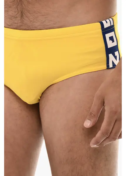 Chiloti DSQUARED2 Swim Briefs With Contrasting Branded Bands Yellow Barbati (BM 18263020) 3