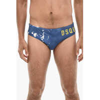 Slipi Slip Swimsuit With Splatter Motif Barbati