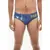 DSQUARED2 Slip Swimsuit With Splatter Motif Blue