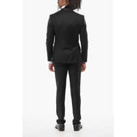 Costume CORNELIANI pentru Barbati - Costume CORNELIANI Trend Virgin Wool Suit With Flap Pockets Black Barbati (BM 18263098) - B-mall.ro
