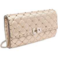 Genti de umar Valentino Garavani Dama - Genti de umar Valentino Garavani Rockstud Spike Shoulder Bag MEKONG/SOFT BEIGE Femei (BM 18263197) - B-mall.ro