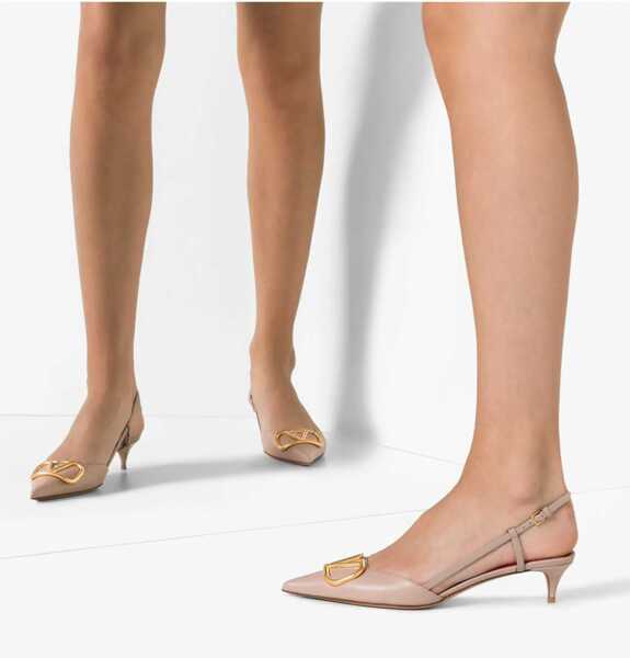 Pantofi cu toc Valentino Garavani VLogo Pumps POUDRE Femei (BM 18263209) 3