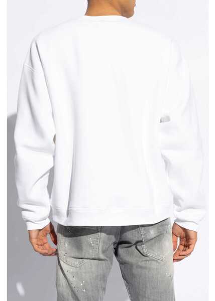 Bluze de trening DSQUARED2 Logoed Sweatshirt WHITE Barbati (BM 18263260) 4