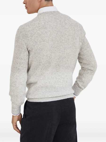 Pulovere Brunello Cucinelli Alpaca Sweater GRIGIO CHIAROGRIGIO MEDIO Barbati (BM 18263266) 4