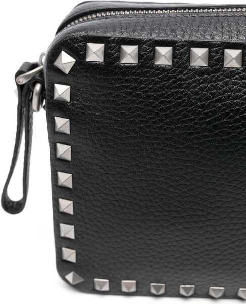 Genti de mana Valentino Garavani Rockstud Shoulder Bag NERO Barbati (BM 18263284) 4
