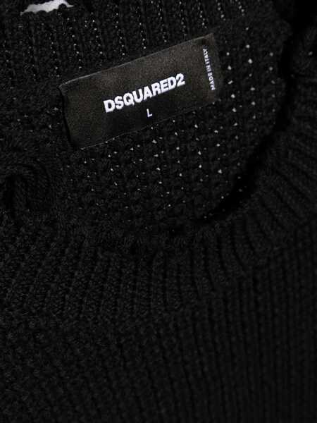 Pulovere DSQUARED2 Wool Sweater BLACK Barbati (BM 18263296) 5