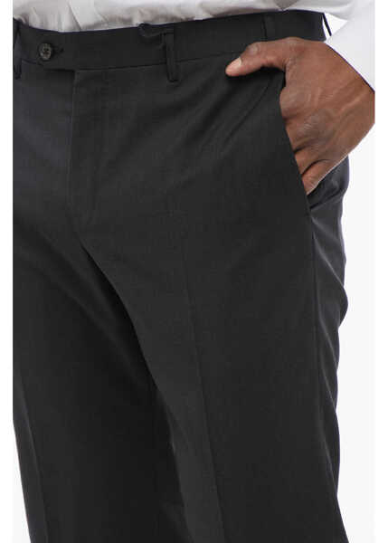 Pantaloni eleganti CORNELIANI Solid Color Virgin Wool Pants Midnight Blue Barbati (BM 18263383) 3