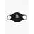 DSQUARED2 Icon Solid Color Face Mask With Contrasting Detail Black