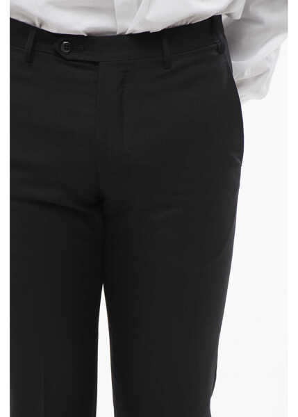Pantaloni eleganti CORNELIANI Virgin Wool Leader Pants With Flush Pockets Black Barbati (BM 18263416) 3