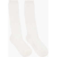 Sosete Solid Color Long Socks With Perforated Details Barbati