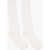 DSQUARED2 Solid Color Long Socks With Perforated Details White