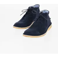 Ghete Id Solid Color Suede Desert Boots With Crepe Sole Barbati