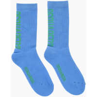 Sosete Ribbed Cotton Blend Mid Crew Socks Barbati