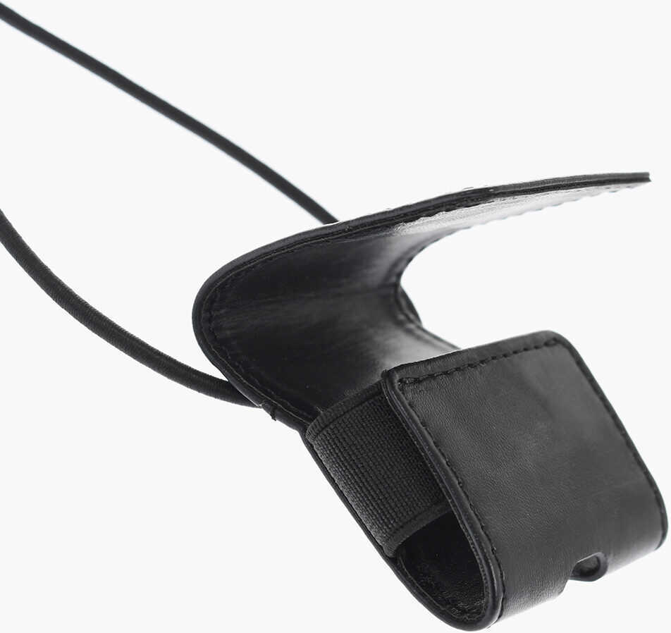 Huse mobil & tablete DSQUARED2 Faux Leather Neck Airpods Case Black Barbati (BM 18263476) 4