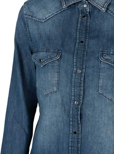 Tricouri Diesel De Pratt 00SKAA Niebieski Femei (BM 18263608) 4