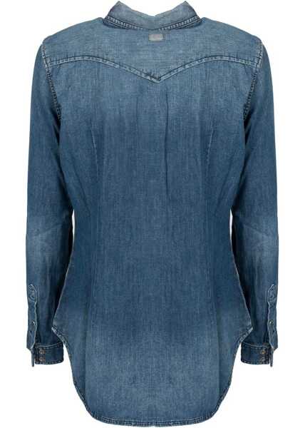 Tricouri Diesel De Pratt 00SKAA Niebieski Femei (BM 18263608) 5