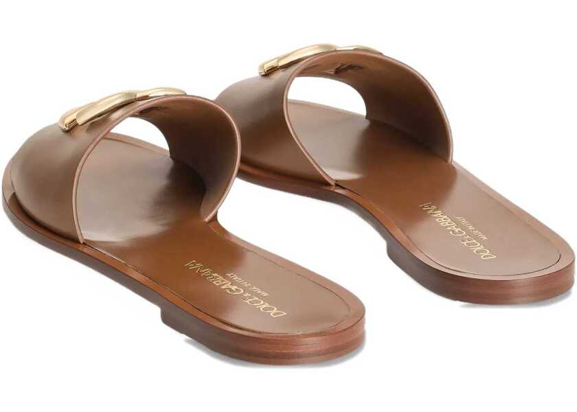 Sandale Dolce & Gabbana Leather Slide Sandal BUFF Femei (BM 18263644) 3