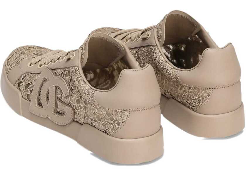 Sneakers Dolce & Gabbana Sneaker With Embroidery BEIGE Femei (BM 18263665) 3