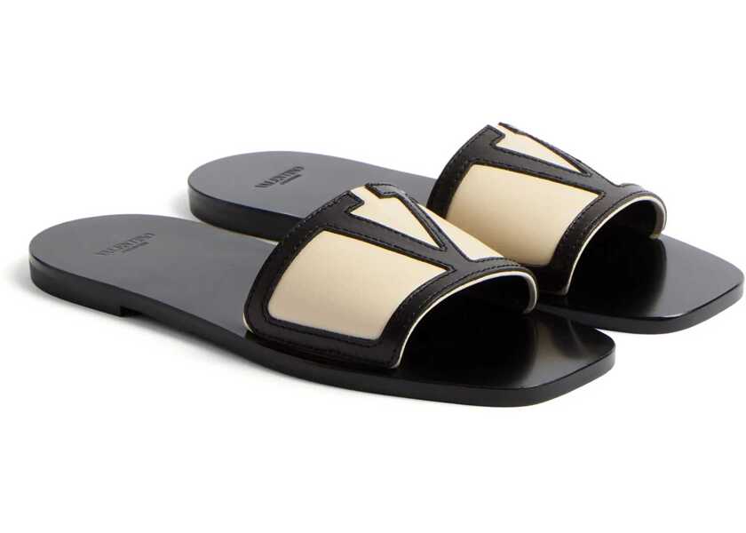 Sandale Valentino Garavani Viva Superstar Slide Sandal In Nappa Leather IVORY Femei (BM 18263677) 2