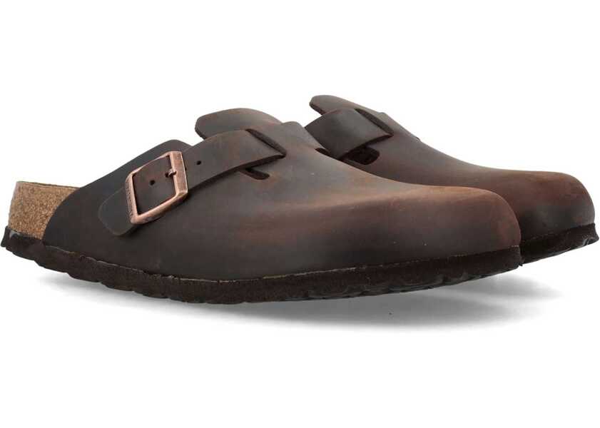 Slapi Birkenstock Sabot Boston BROWN Barbati (BM 18263680) 2