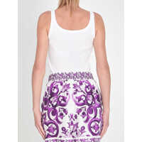 Topuri Dolce & Gabbana Dama - Bluze Dolce & Gabbana Dg Tank Top WHITE Femei (BM 18263737) - B-mall.ro