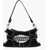 DSQUARED2 Canvas Hobo Bag With Logoed Buckle Black