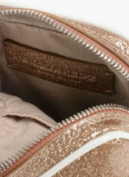 Genti tip postas DSQUARED2 Glittered Crossbody Bag With Zipped Closure Gold Barbati (BM 18263788) 4