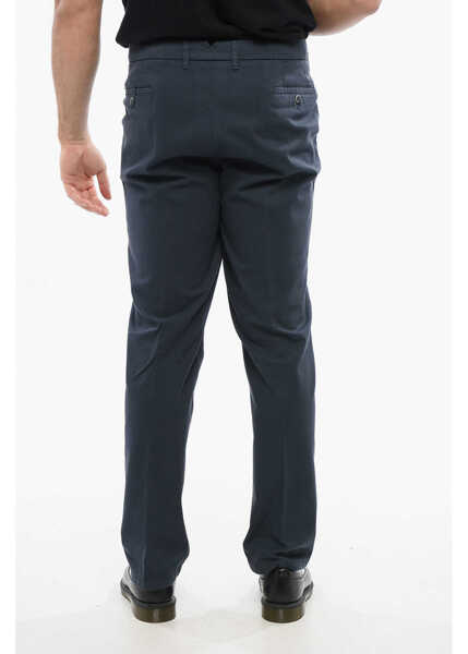 Pantaloni casual CORNELIANI Textured Cotton Chinos Pants Blue Barbati (BM 18263791) 2