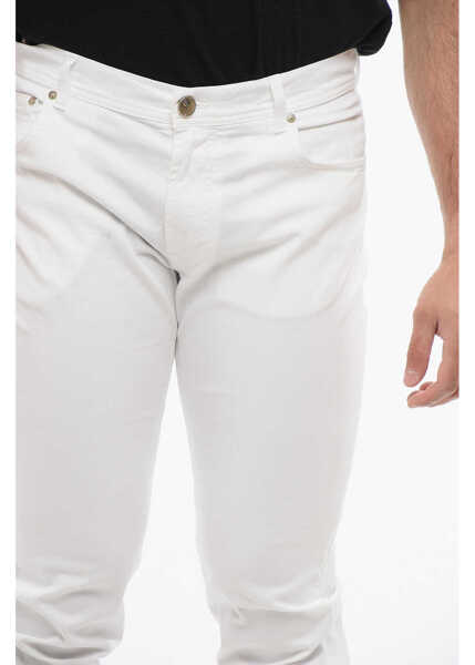 Pantaloni casual CORNELIANI 5-Pocketed Haiti Plus Stretch Cotton Pants White Barbati (BM 18263815) 3