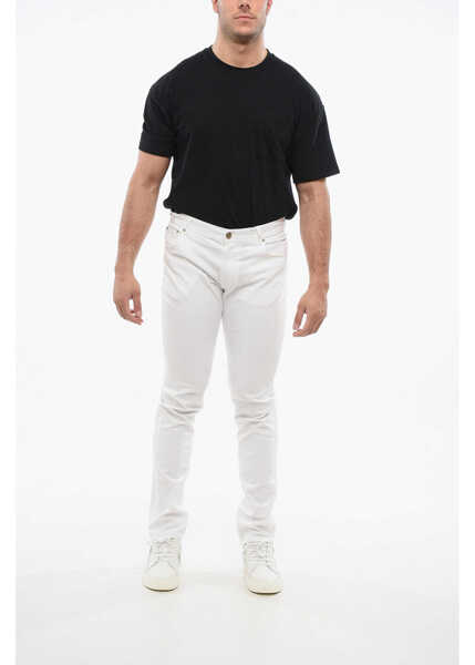 Pantaloni casual CORNELIANI 5-Pocketed Haiti Plus Stretch Cotton Pants White Barbati (BM 18263815) 4