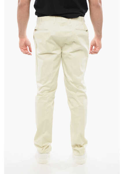 Pantaloni casual CORNELIANI Stretch Cotton Pants With Zipped Pockets White Barbati (BM 18263818) 2