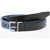 DSQUARED2 Leather Belt With Fabric Details 30Mm Blue