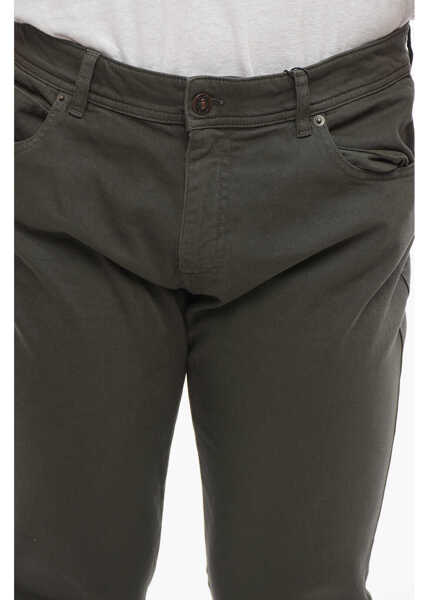 Pantaloni casual CORNELIANI Cc Collection 5-Pocket Cotton Pants Green Barbati (BM 18263833) 3