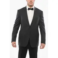 Sacouri Virgin Wool Academy Blazer With Flap Pockets Barbati