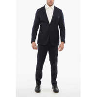 Costume Cc Collection Wool Single Breasted Reward Suit With Patch Po Barbati