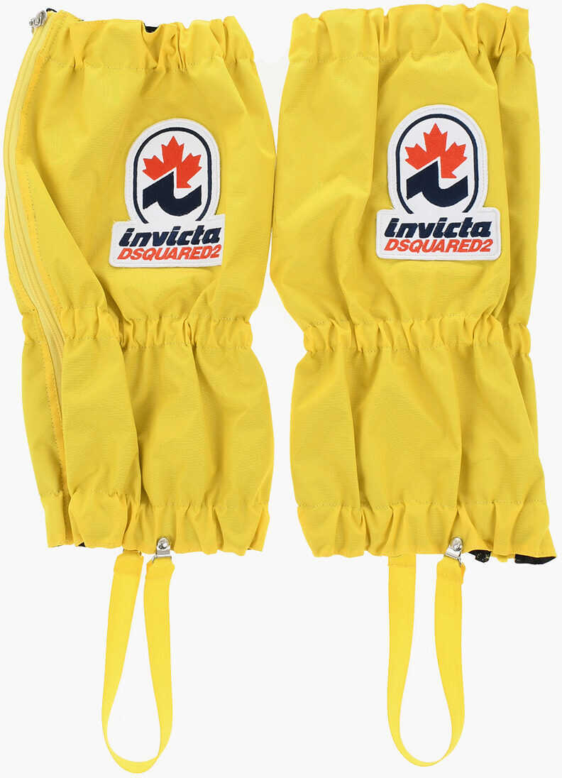 Accesorii de voiaj DSQUARED2 Invicta Solid Color Gaiters With Embroidery Yellow Femei (BM 18263863) 1