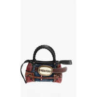 Genti de mana Patchwork Handbag With Logoed Buckle Femei