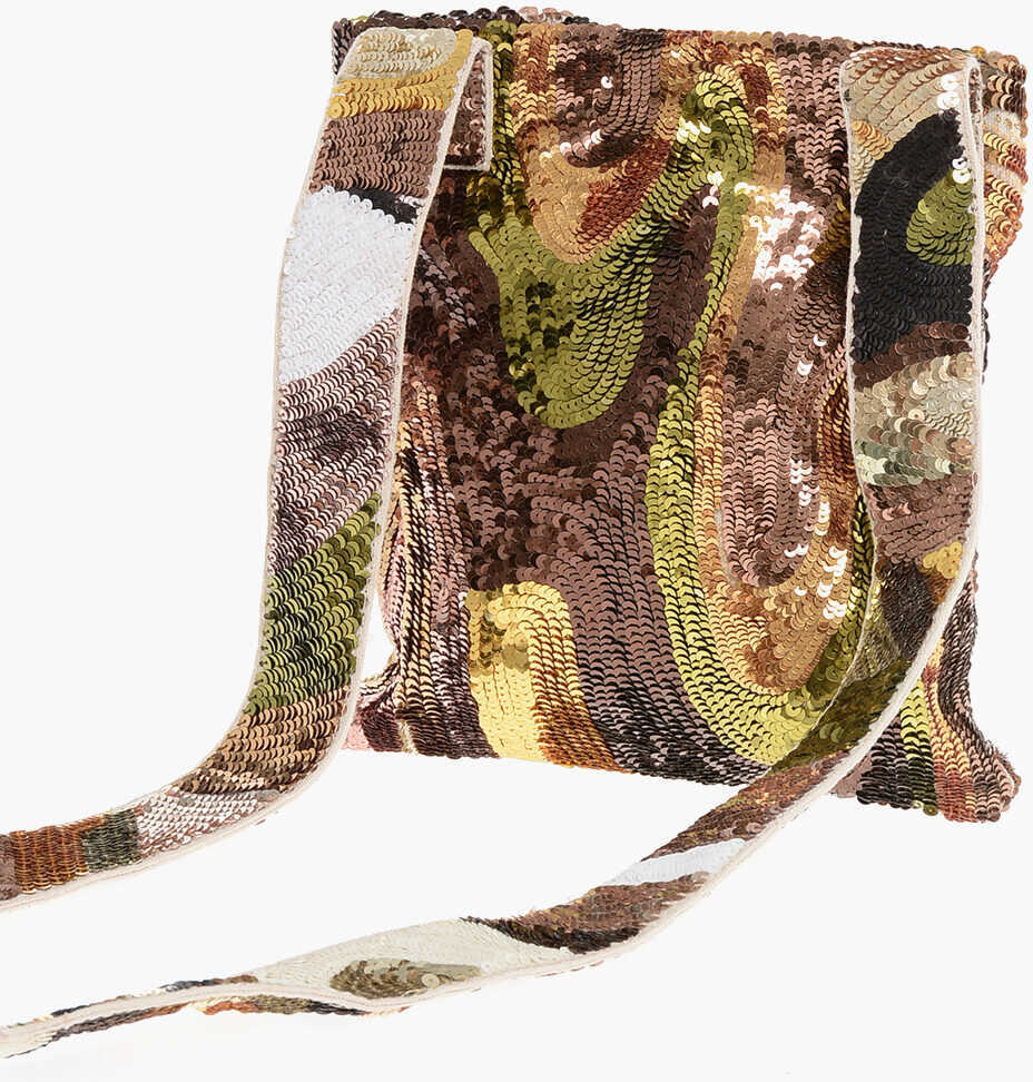 Genti tip postas DSQUARED2 Sequined Camouflage Crossbody Bag Multicolor Barbati (BM 18263872) 2