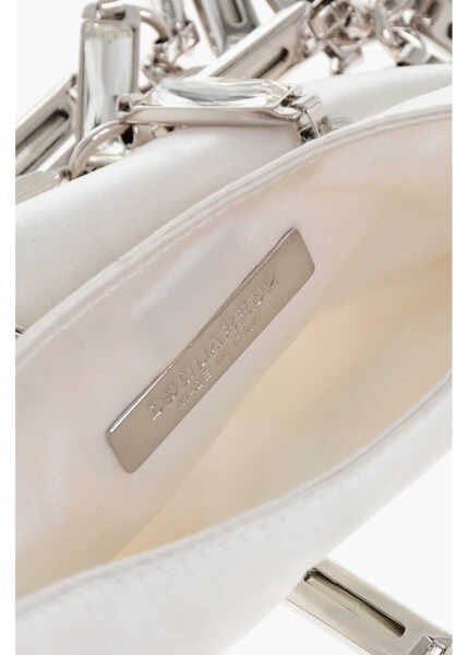 Genti plic DSQUARED2 Rhinestoned Net Jewel Clutch White Femei (BM 18264016) 4